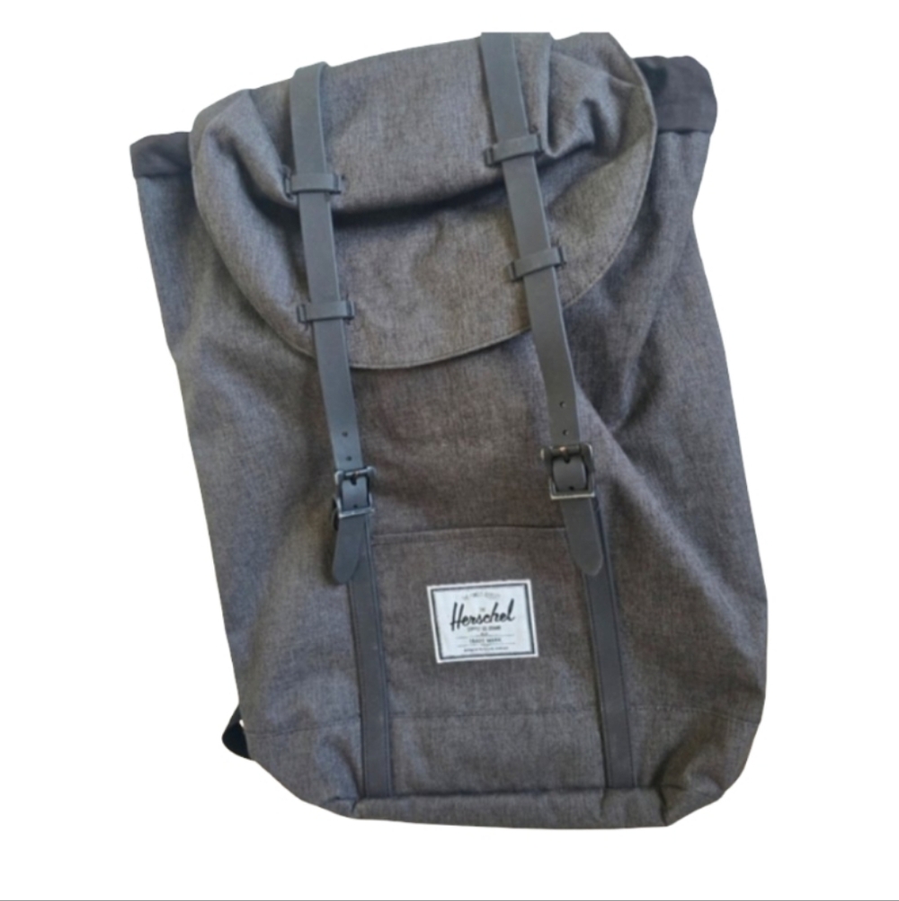 Herschel Supply Company Charcoal Backpack Purse Bag Shoulder Student Unisex
